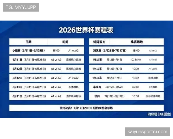 2026世界杯开幕战官方赛程查询入口在哪里
